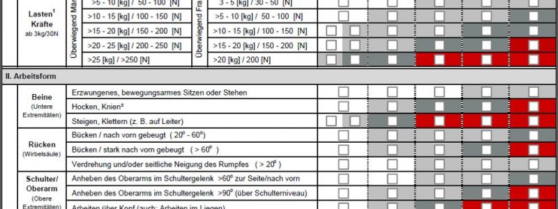 Ergonomie am Arbeitsplaz